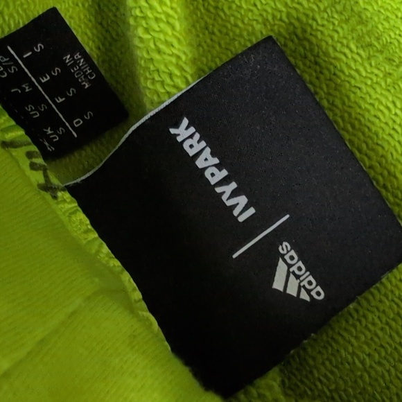 Adidas IVY PARK Unisex Hoodie Heavy Sweatshirt Green Solar Slime Limited Edition - Picture 4 of 4